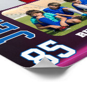Foto-collage voor senior basketballspeler poster (Hoek)