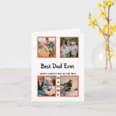 Foto-collage voor vadersdagkaart voor papa kaart (Gele Bloem)