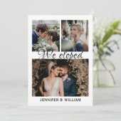 Foto Collage We hebben de aankondiging van het huw (Staand voorkant)