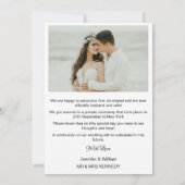 Foto Collage We hebben de aankondiging van het huw (Achterkant)