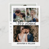 Foto Collage We hebben de aankondiging van het huw (Voorkant / Achterkant)