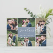 Foto Collage Weddenschap Hartelijk dank voor uw pl Bedankkaart (Staand voorkant)