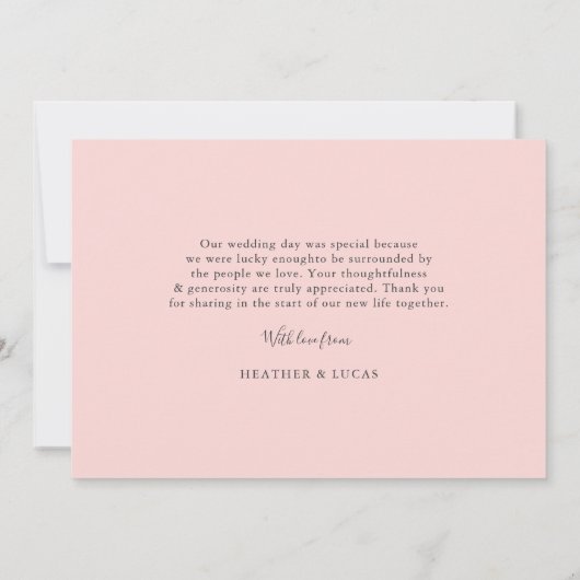 Foto Collage Weddenschap Hartelijk dank voor uw pl Bedankkaart (Achterkant)