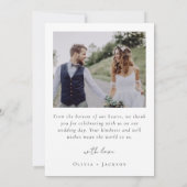 Foto Collage Wedding Bedankkaart (Achterkant)