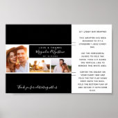 Foto Collage Wedding Favor Snoep Bar Wrapper Poster (Voorkant)