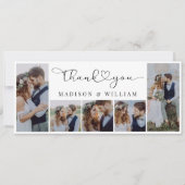 Foto Collage Wedding Hartelijk dank Aankondiging (Voorkant)