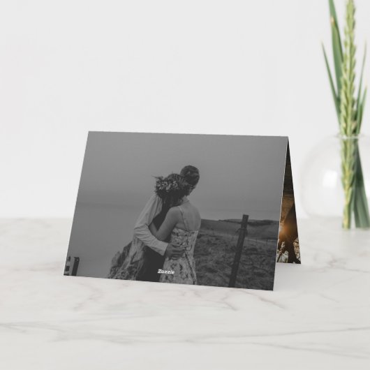 Foto Collage Wedding Hartelijk dank Bedankkaart (Achterkant)