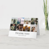 Foto Collage Wedding Hartelijk dank Bedankkaart (Voorkant)