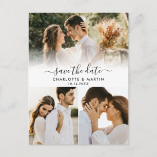 Foto Collage Wedding Save the Date Briefkaarten