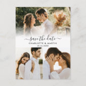 Foto Collage Wedding Save the Date Briefkaarten (Voorkant)