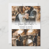 Foto Collage Wedding Save the Date Kaarten (Voorkant)