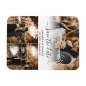 Foto Collage Wedding Save the Date Magneet (Horizontaal)