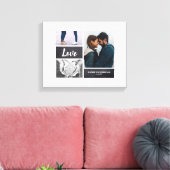 Foto Collage Wedding Sign. and for Signatnatans Canvas Afdruk (Insitu (Woonkamer))