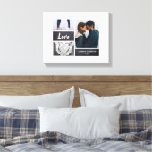 Foto Collage Wedding Sign. and for Signatnatans Canvas Afdruk (Insitu (Slaapkamer))