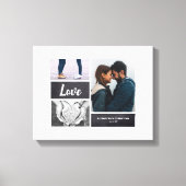 Foto Collage Wedding Sign. and for Signatnatans Canvas Afdruk (Voorkant)