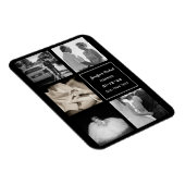 FOTO COLLAGE Wedding Vow Renewal Jubileum BLK Magneet (Rechterzijde)