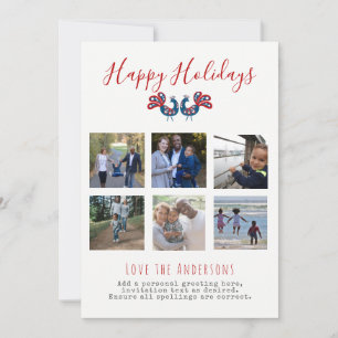 FOTO COLLAGE Wenskaarten VOOR KARTJE KUNNEN BEKIJK Feestdagenkaart