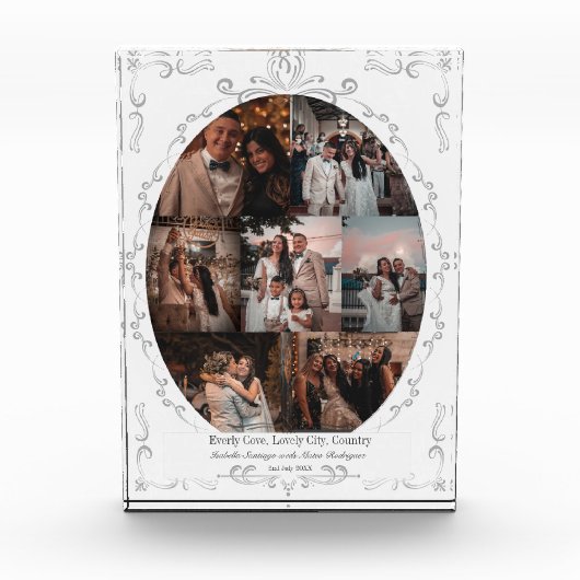 Foto Collage  White Custom Photo Block (Voorkant)