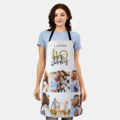 Foto collage white en gold 40e verjaardag moderne schort (Gedragen)