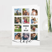 Foto Collage White Wedding Program Programma (Voorkant)