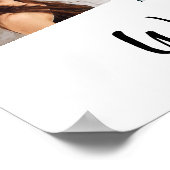 Foto collage witte verjaardagsfeestje, welkom poster (Hoek)