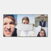 Foto Collage zette je gezicht op een Bureaumat (Keyboard & Muis)