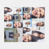 Foto Collage zette je gezicht op een Fleece Deken (Voorkant (Horizontaal))