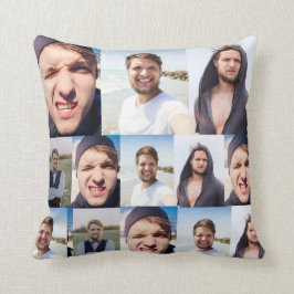 Foto Collage zette je gezicht op een Kussen
