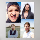 Foto Collage zette je gezicht op een Poster (Voorkant)