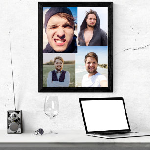 Foto Collage zette je gezicht op een Poster