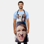 Foto Collage zette je gezicht op een Schort (Gedragen)