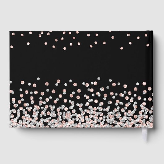 Foto Collage Zilver Roos Goud 100e Verjaardag Gastenboek (Achterkant)