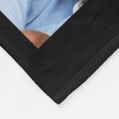 Foto collage zwart en goud op de twintigste verjaa fleece deken (Hoek)