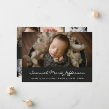 Foto collage zwarte pasgeboren baby unisex