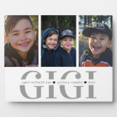 Foto-collageplaquette | Gigi | Moederdag Fotoplaat (Voorkant)