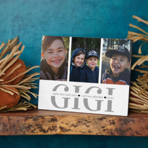 Foto-collageplaquette Gigi Moederdag Fotoplaat