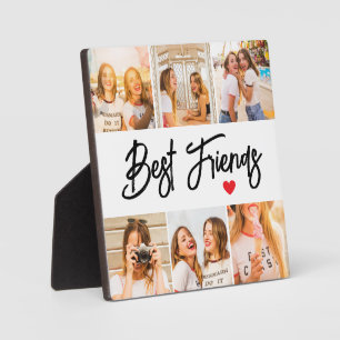 Foto-collageplaquette voor beste vrienden fotoplaat