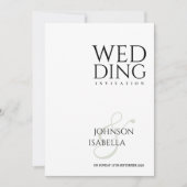Foto collectie Minimale tekst bruiloft uitnodiging (Voorkant)