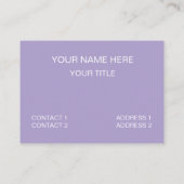 Foto Colorful Flowers Visitekaartje (Achterkant)