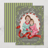 Foto Comfort and Joy Holiday Feestdagenkaart (Voorkant / Achterkant)