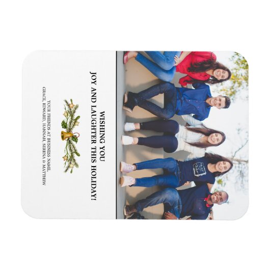 Foto Company Business Holiday Kaart Magneet (Horizontaal)