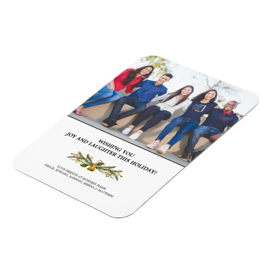 Foto Company Business Holiday Kaart Magneet (Linkerzijde)