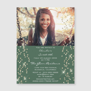 Foto Confetti Vrijgezellenfeest Birthday Green Woo