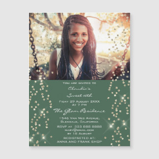 Foto Confetti Vrijgezellenfeest Birthday Green Woo