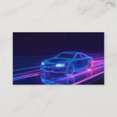 Foto Cool Auto Bestuurder Lyft Uber Rideshare Visitekaartje (Achterkant)