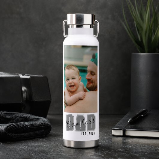 Foto Coolste Papa Opgericht Aangepast Jaar - Cadea Waterfles
