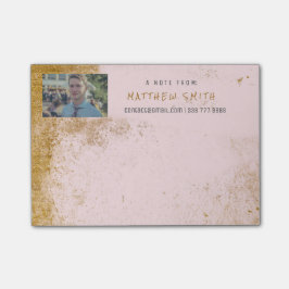 Foto Corporate Gold Brushes roze Post-it® Notes