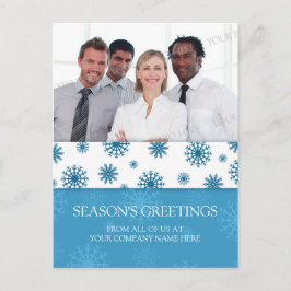 Foto Corporate Season's Groetjes Briefkaarten Blau