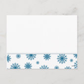 Foto Corporate Season's Groetjes Briefkaarten Blau (Achterkant)