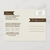 Foto Country Rustic Deer Camo Sla de datumkaarten  Aankondigingskaart (Achterkant)